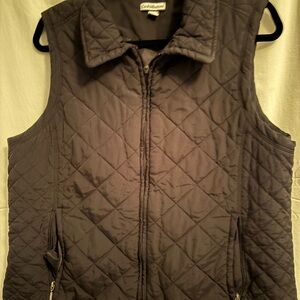 Croft & Barrow Women's Black Quilted Vest